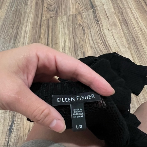 Eileen Fisher Organic Linen Délavé Long button sleeveless Cardigan - Picture 7 of 11